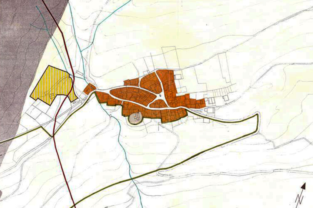 Papierplan Zonenplan Lohn GR